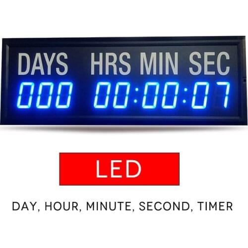1.8inch blue color day,hours,minutes and seconds led countdown clock ,timer,wall clock,free shipping(HIT9-1.8B)