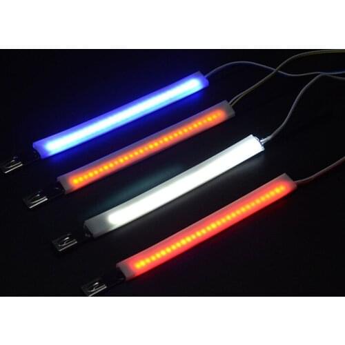 1Pcs 12V Car Led Strip DIY Bulb Atmosphere Decorative lamp Auto inerior Light 15LED Daytime Running Light Motorcycle Styling
