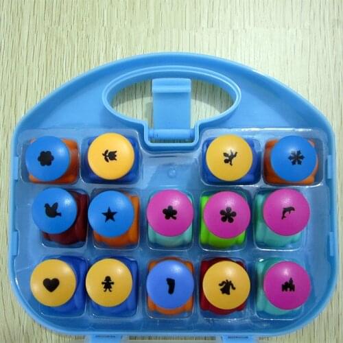 14pcs Handmade hole Crafts and Scrapbooking Tool Mini Paper Punch For DIY Gift Card Punches Embossing