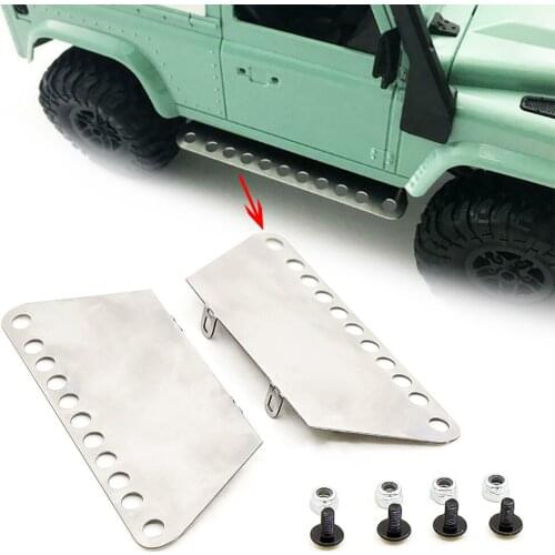 2PCS MN Model 1/12 D90 D91 RC Car Spare Parts Metal Pedal Replacement Accessories