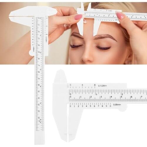 8 Types Tattoo Eyebrow Ruler Eyebrow Measure Balance Extension Ruler Shape Stencil a