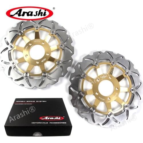 Arashi 1Pair For SUZUKI GSX400 IMPULSE 1986-1993 GSX 400 CNC Front Brake Disc Rotors Disks 86 1987 1988 1989 1990 1991 1992 1993