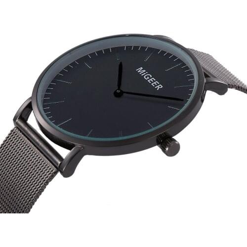 Mens Watches Top Brand Luxury Ultra-thin Men Watch Women Watches Metal Mesh Fashion Mens Watch Quartz Clock erkek kol saati