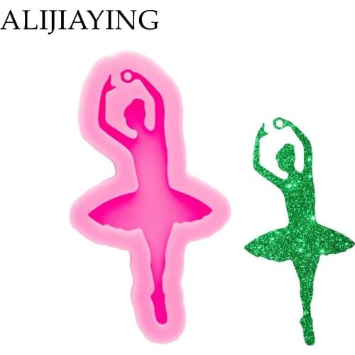 DY0937 Dancing girl Earrings Mold, Epoxy Resin Molds , Moulds Silicone Crafts for Resin Art