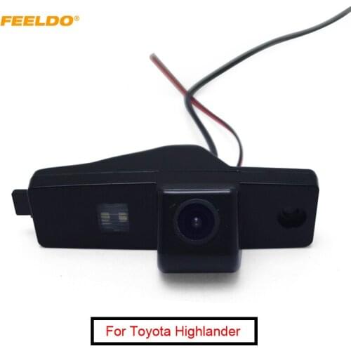 FEELDO 1Set Special Car Unibody CCD Backup Rear View Camera For Toyota Highlander HD Reversing Park Camera #AM3029