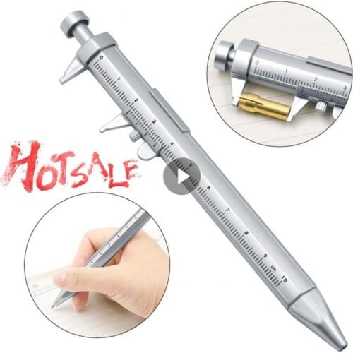 Multifunction Gel Ink Pen Vernier Caliper Roller Ball Pen Stationery Ball-Point Ball-Point 0.5mm Drop Shipping Hand Tool Sets