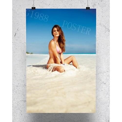 S142 Nina Agdal 04 Star Sexy Beautiful Girl Model Wall Posters Prints Silk Art Painting For Home Bedroom Decor
