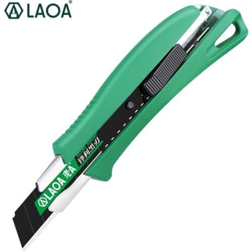 LAOA Utility knife Zinc Alloy Cutting Tools Industrial Use Wallpaper Blade Knife Holder Manual Cutter Handtool