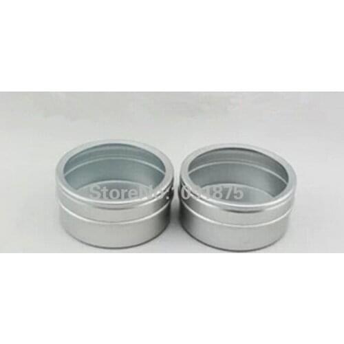 100pcs/lot 40g empty skin care cream aluminum jars with PVC window ,40gml aluminum tins window lid metal bottle tin pot can