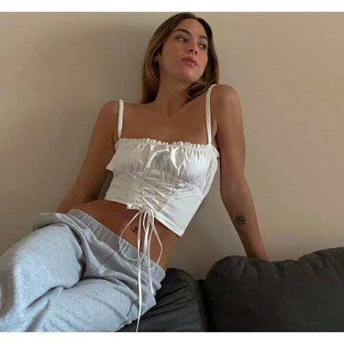 Sexy Camisole Top 2020 Summer Women Sexy Solid Color Sleeveless Camis Womens Clothing Tanks Tops