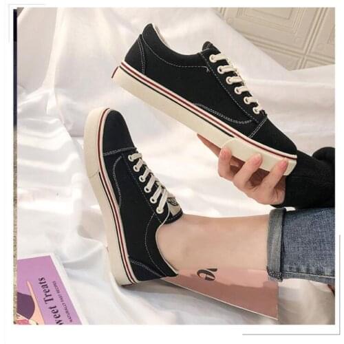 Spring 2020 Korean Version Trend Of Comfortable And Fashionable Students Wild Soft Solid Color Womens Canvas Shoes