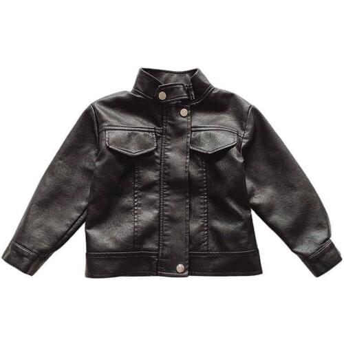 High quality fashionable and handsome kids baby girl boy fur coat short coat clothes spring autumn winter warmth 2T-6T