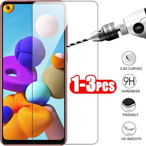 Tempered Glass for Samsung A21s A01 A21 A31 A51 A71 4G A10S A20S A30S A50S M30S Screen Protector 1-3pcs Protective Films