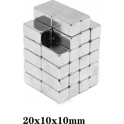 1~30pcs 20x10x10 mm Cuboid Block N35 Magnet 20x10x10mm Neodymium Magnetic 20mm*10mm NdFeB Strong Magnets 20*10*10 mm