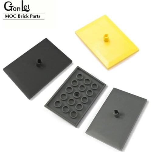 10Pcs/Lot High-Tech Parts Train Cover Plate 3x5 Bricks Building Blocks Parts DIY Toys Compatible with city train Toys gifts