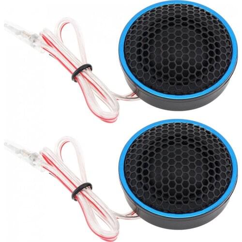 2pcs 1.5 Inch 180W 12V Universal Durable High Efficiency Mini Car Dome Tweeter Speakers for Car Audio System