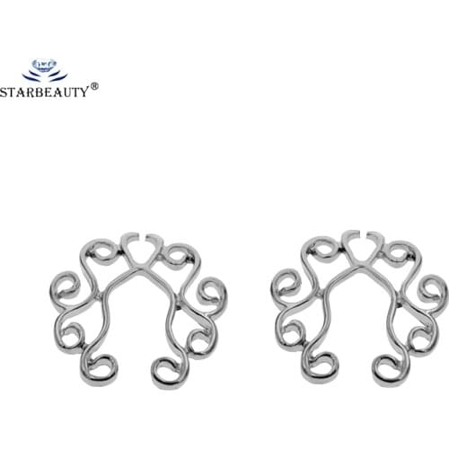 2 Pcs Adjustable Size Sexy Non Pierced Clip On Fake Nipple Ring Body Jewelry Shield Cover Clamps Adult Sex Toy Piercing