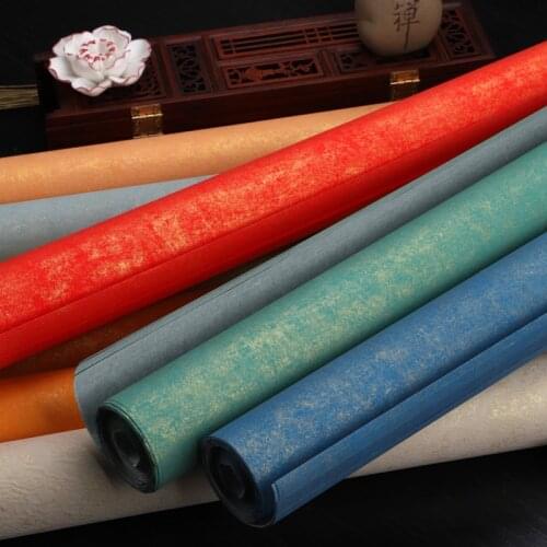 20 Sheets Calligraphy Paper Half-Ripe Rice Papers Batik Gilt Painting Papel Arroz Four/Six Feet Retro Rijstpapier Craft Supplies