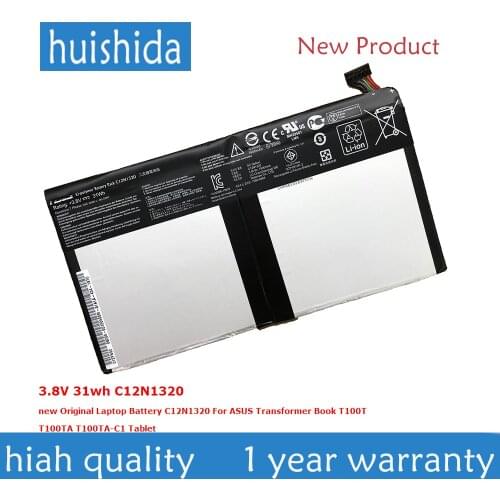 3,8 V 31wh huishida C12N1320 New Laptop battery for ASUS transformador libro T100T T100TA T100TA-C1