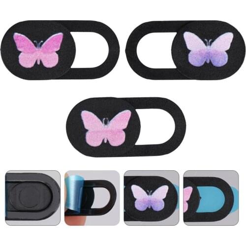3pcs Webcam Cover Phone Privacy Protective Cover Laptop Lens Occlusion Privacy Cover Anti-Peeping Protector Shutter Slider