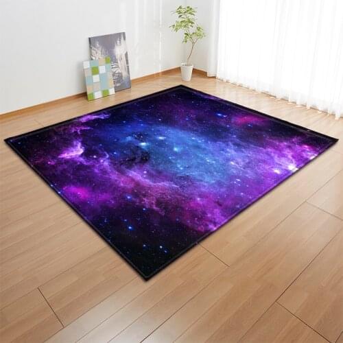 3D Galaxy Space Stars Carpet Kids Play Mat Kitchen Bedroom Decor Floor Area Rug Boys Room Large Carpets for Home Living Room