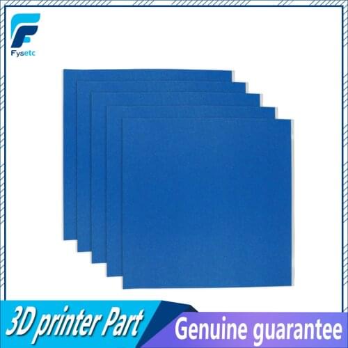 5pcs 3D Printer Heating Bed Blue High temperature Tape 300*300 mm with Rubber Adhesive Material Paper