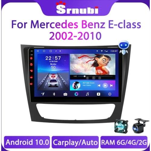 Srnubi Car Radio Multimedia Video Player for Mercedes Benz E-class E Class W211 E200 CLS 2002 - 2010 2 Din andriod 10 Head Unit