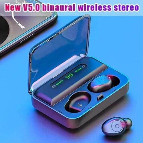 For iPhone 11 Pro Max XR XS 6S 7 8P Blackview Bv9600 Pro Bluetooth 5.0 Sports Waterproof Ear Hook Wireless Headset Earbuds Touch