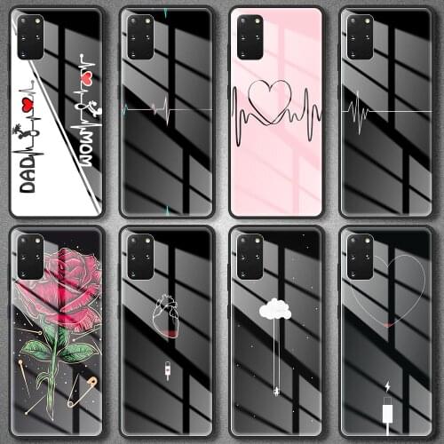 Nurse Medicine Health Heart Glass Case For Samsung Galaxy S10 S20 FE S9 S8 10e Note 20 9 8 10 Plus S20Ultra Coque Shell Capas