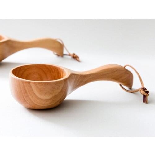 Wood Cup Natural Classical Water Scoop Handcrafted Jujube Big Belly Beer Coffee Milk Juice Tea Cup