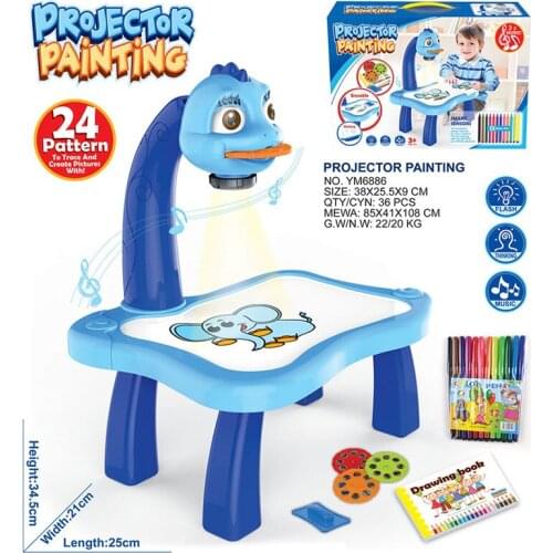 Graffiti Childrens Projection Drawing Board Learning Drawing Board Table Multi Function Drawing Table Projector Drawing Toys