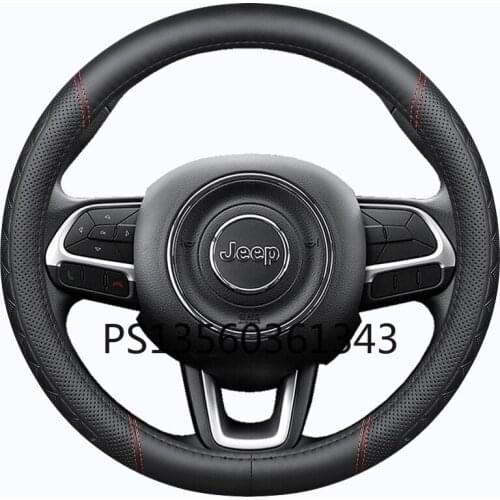 For JEEP Jeep leather steering wheel cover Renegade Cherokee Patriot Wrangler grip