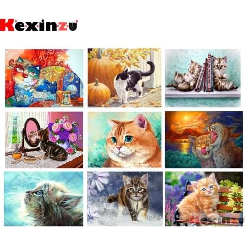 5D DIY Animal diamond painting full square/round kitten,diamond painting cat,rhinestones embroidery mosaic art home decor gift
