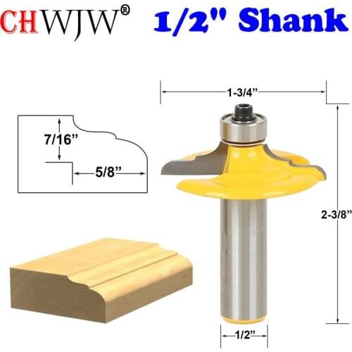 1pc Drawer & Cabinet Door Front Edging Thumbnail Router Bit-1/2" Shank carbide bit woodworking cutter woodworking bits