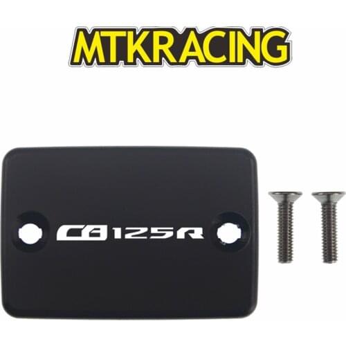 MTKRACING CNC Aluminum Motorcycle Brake Fluid Fuel Reservoir Tank Cover Cap FOR HONDA CB125R 2018-2019