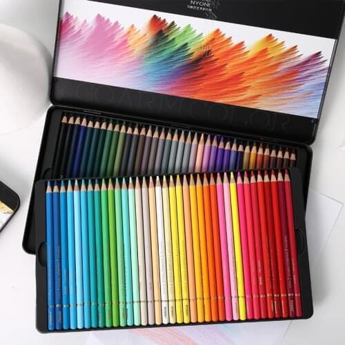24/36/48/72 color Professional oily colored pencils set color water-soluble color pencil set gift box hand-painted learning