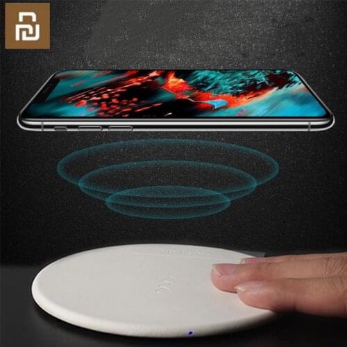 Newest Youpin Eco-Brand VH Wireless Charger Pad 5V/2A 5W Qi Standard 9V/1.67A 7.5w/10W QC 3.0 Fast Charging Pad for iphone X H20