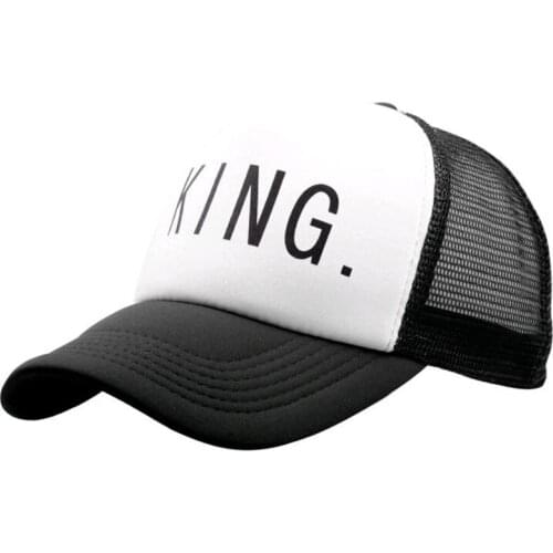 2017 New baseball cap Printed KING QUEEN Lovers hat snapback cap for men women hip hop all match fashion hats