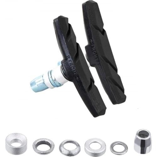 One Pair Mountain Road Bike Brake pads MTB Bicycle Braking V-Brake Holder Shoes Rubber Blocks Durable Cycling Accessories