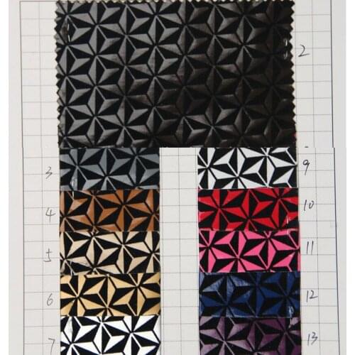 Wholesale free shipping Flocked leather flowers PU fabric/ handbag leather material/ synthetic leather fabric