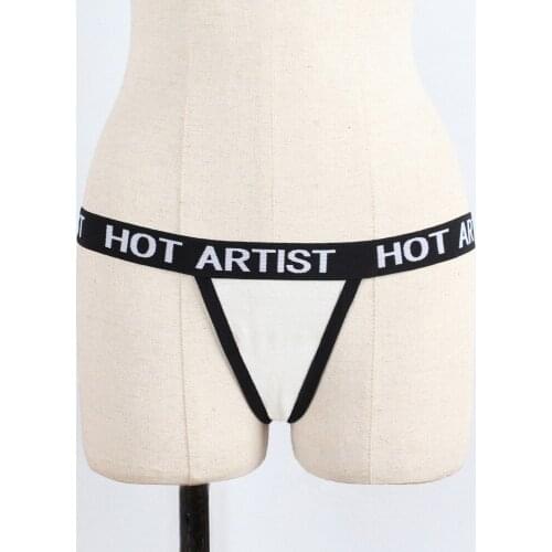 Letter Patchwork Sexy Underwear Lingerie G-string Breathable Low Waist Briefs Panties Comfortable Underpants Women Трусы Женские