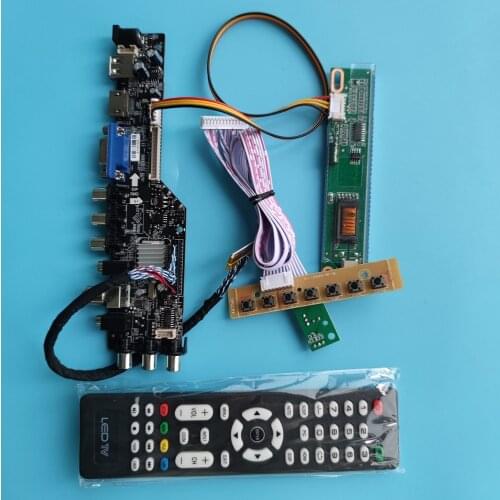 For LP171WP4(TL)(N2)/LP171W01(A4) 1440X900 panel TV driver DVB-T2 1 lamps HDMI VGA USB AV RF Controller Board DVB-T DVB-C LCD