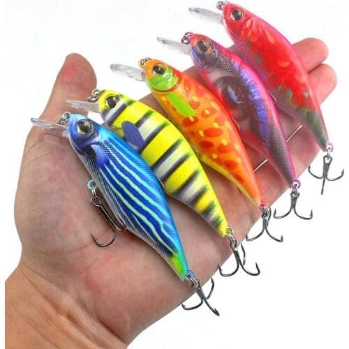 Floating wobblers Minnow Fishing Lure 8.5cm 13.3g Crankbait Artificial Plastic Hard Baits Japan Trout Swimbait Bass Pike
