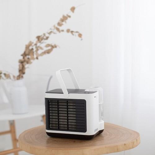 Cornmi Portable Wireless Air Cooler Fan 2000mAh USB Rechargeable Silent Electric Anion Ozone Humidifier HEPA Purifier For Home