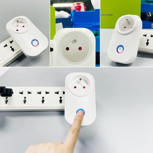 App Control 16A Outdoor Timer Fr Standard Smart Plug France Socket Wifi Alexa Tuya Google Home Energy Monitor