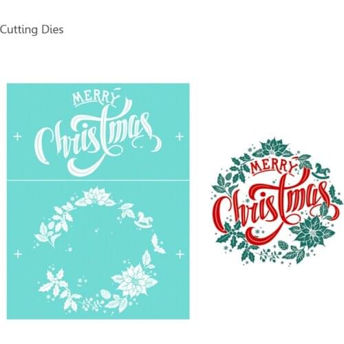 Christmas Flower Printed Silk Screen Printing Stencil Mesh Transfers 8.5x11" For T-Shirt Handbags Diy Handmade Crafts