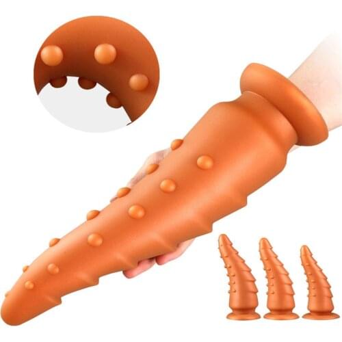 Sex Shop Silicone Soft Giant Anal Plug Big Butt Plug Bead Masturbator Granule Multilayer Anal Expansion Stimulating Prostate Mas