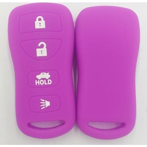 Silicone Shell Fob Set Case Car Key Cover for Nissan Sonata Smart New 2019 Key Cover Cap 4 Button Key Case Protector Accessories