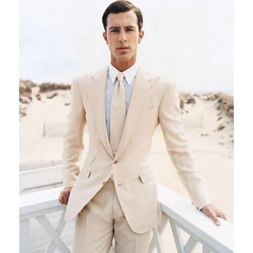 Groom wedding suits tuxedos for men two pieces wedding suits for men slim fit men suits peaked lapel groomsmen suits