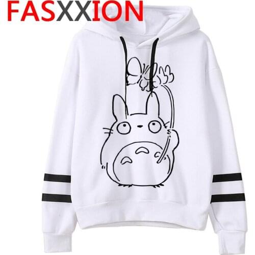 Totoro Studio Miyazaki Hayao hoodies female hip hop Oversized harajuku plus size female hoody harajuku